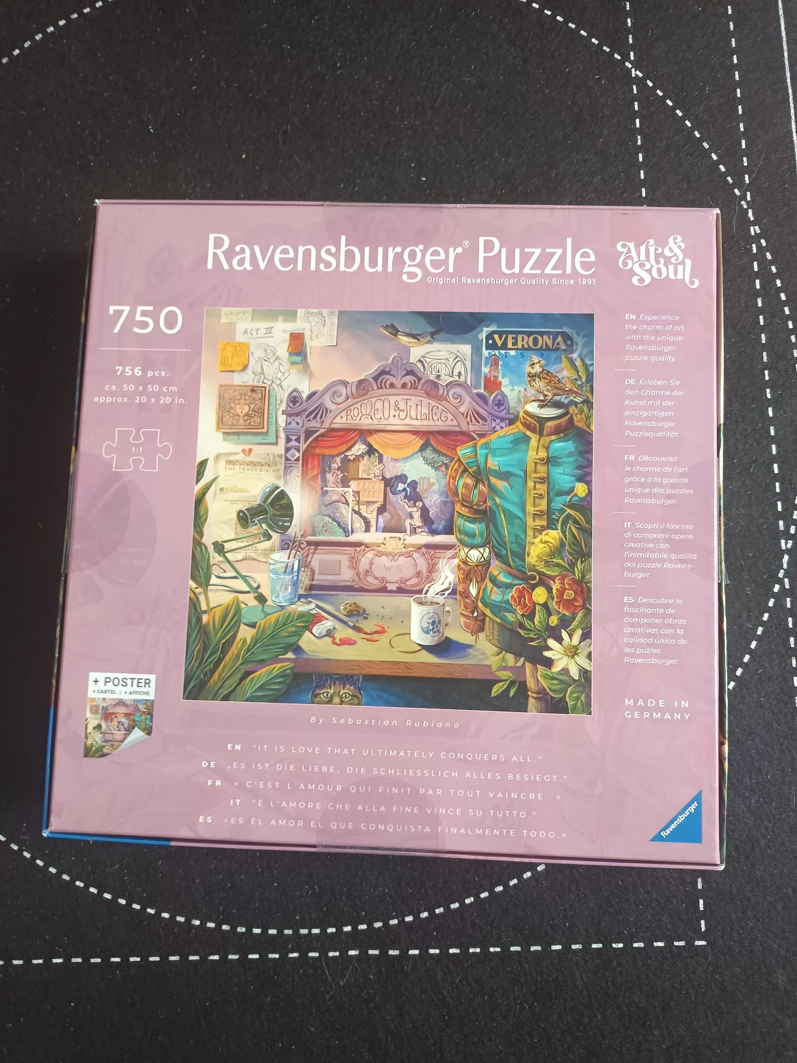 Puzzle RAVENSBERGER 750 pièces - Romeo et Juliette  – photo 5